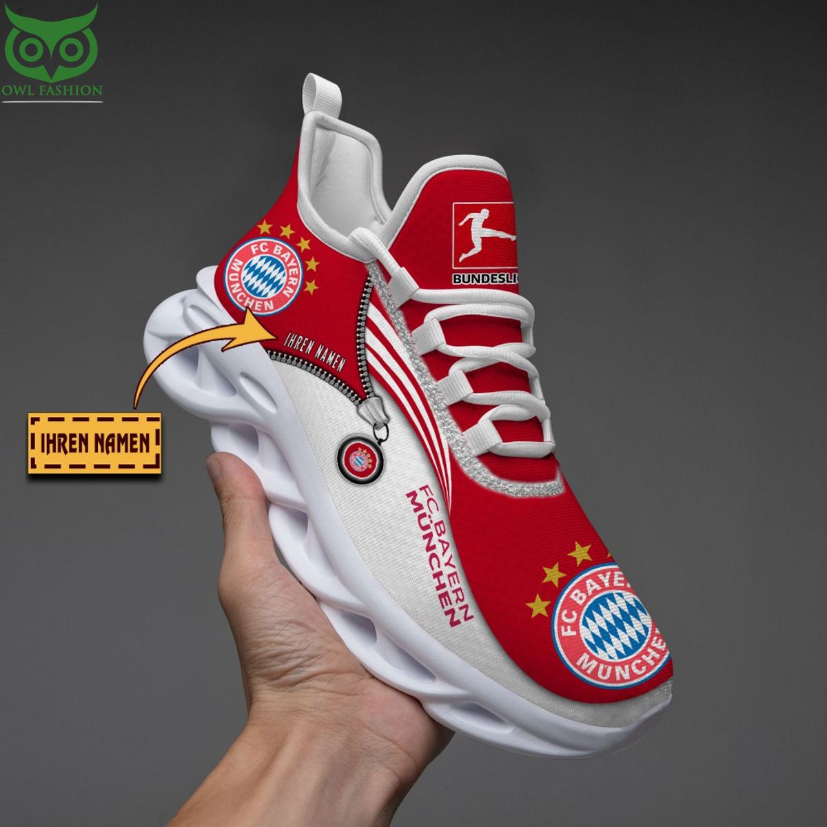 JWFancy FC Bayern Munchen Max Soul Shoes Sneakers For Men And Women
