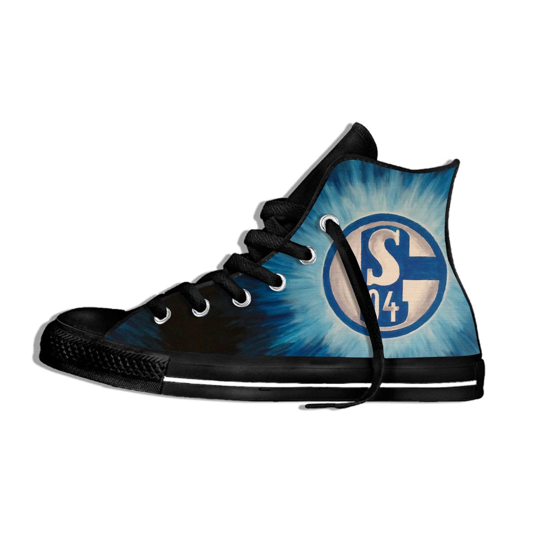JWFancy FC Schalke 04 High Top Canvas Sneakers Shoes For Men And Women