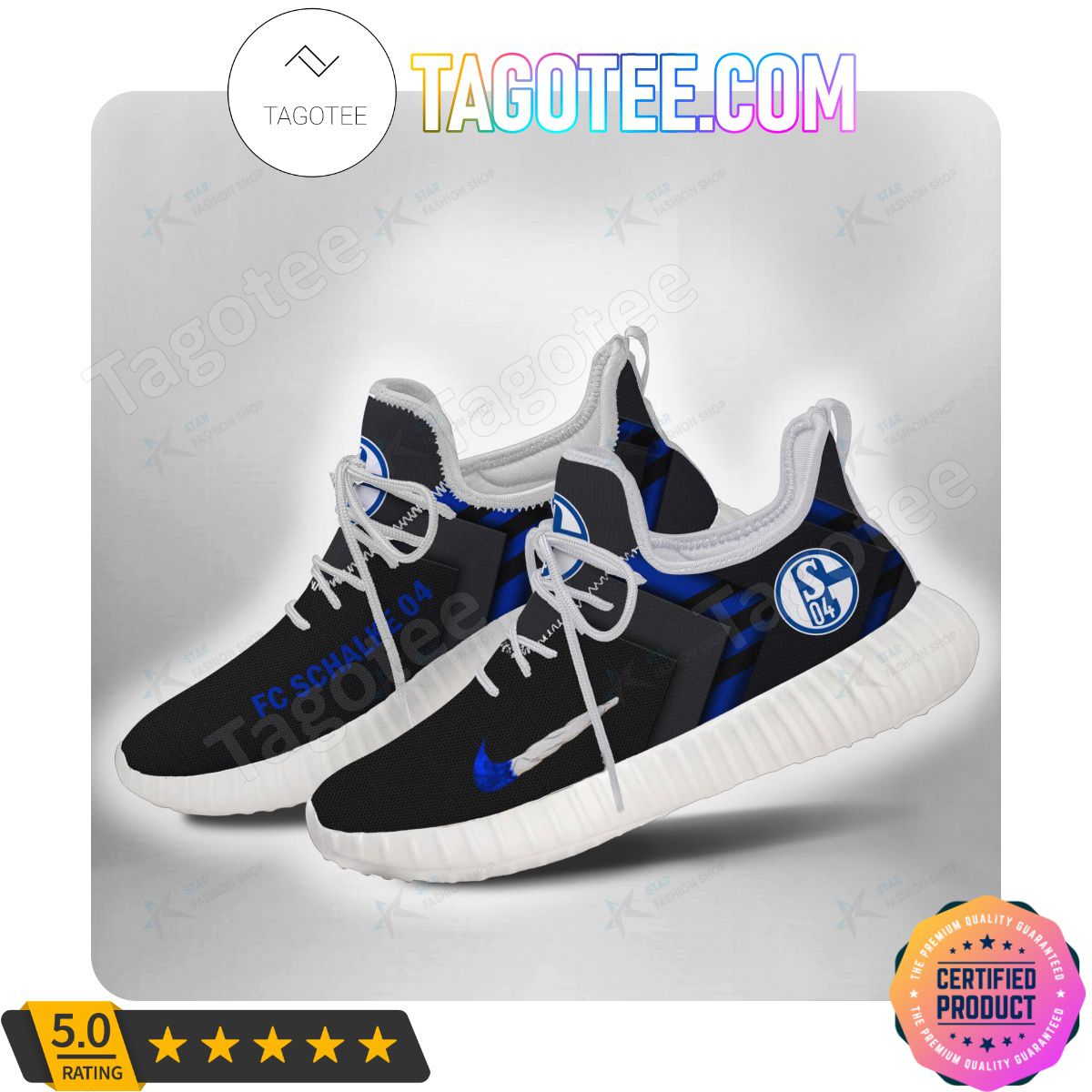 JWFancy FC Schalke 04 Reze Sneakers Shoes For Men And Women