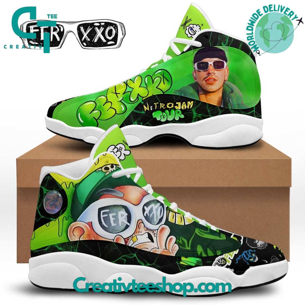 JWFancy Feid Ferxxo NItro Jam Tour AJ13 Sneakers Shoes For Men And Women
