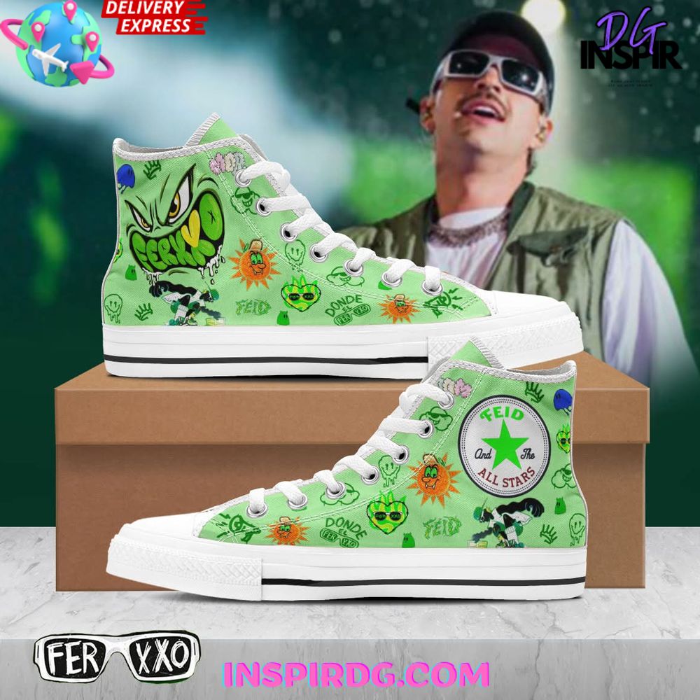 JWFancy Feid High Top Canvas Sneakers Shoes For Men And Women