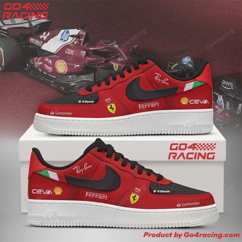 JWFancy Ferrari Formula Air Low-Top Sneakers Shoes For Men And Women