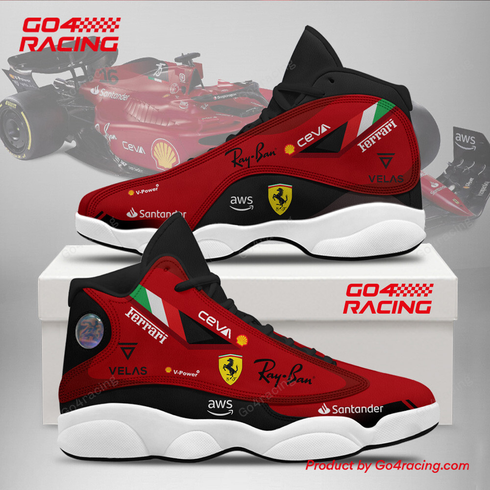 JWFancy Ferrari Formula AJ13 Sneakers Shoes For Men And Women