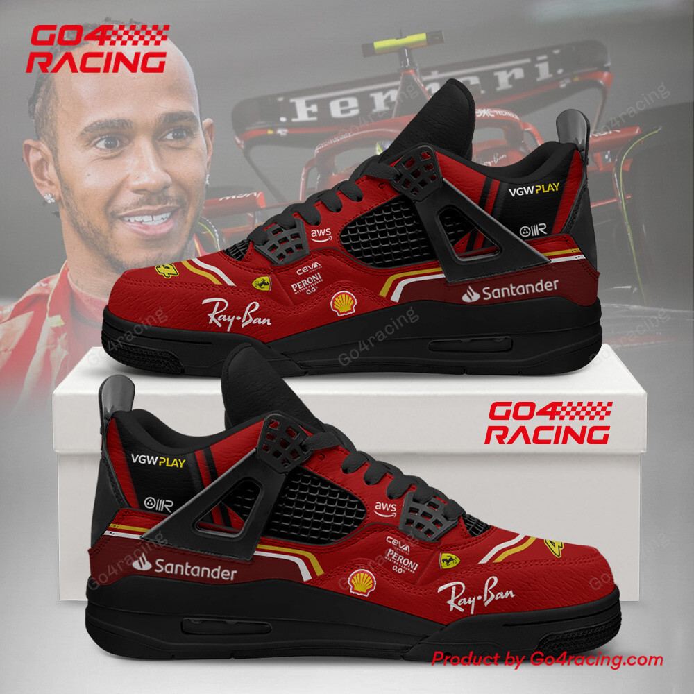 JWFancy Ferrari x Lewis Hamilton AJ14 Sneakers Shoes For Men And Women