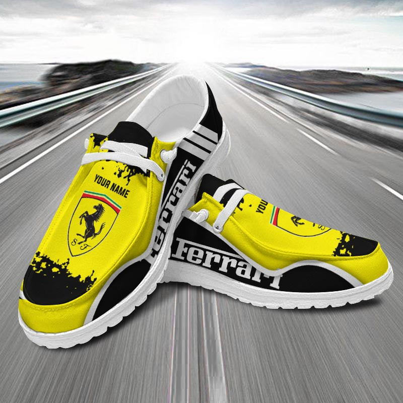 JWFancy Ferraris Hey Dude Shoes Wally Men's Lace Up Loafers Comfortable For Men And Women