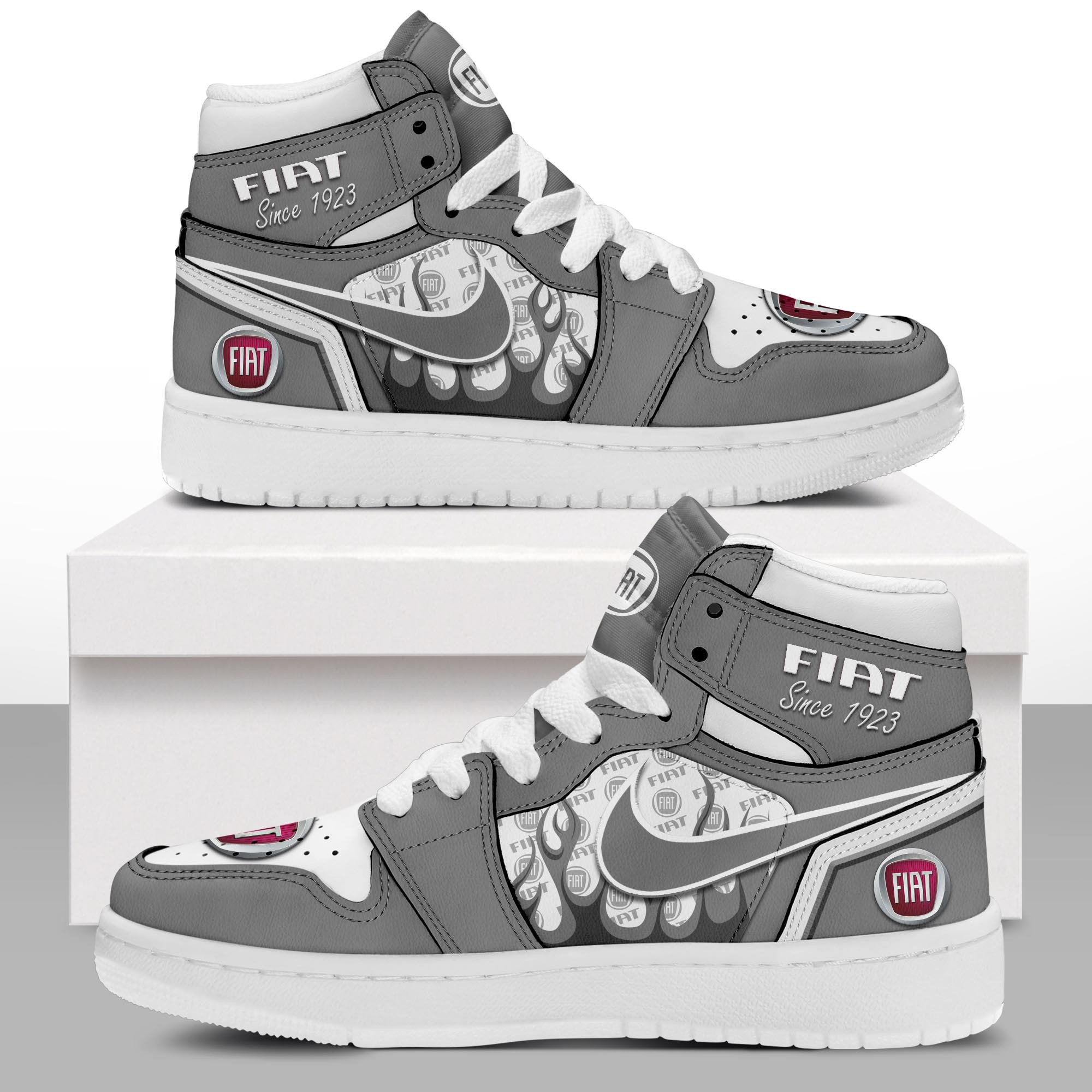 JWFancy Fiat AJ1 High Sneakers Shoes For Men And Women