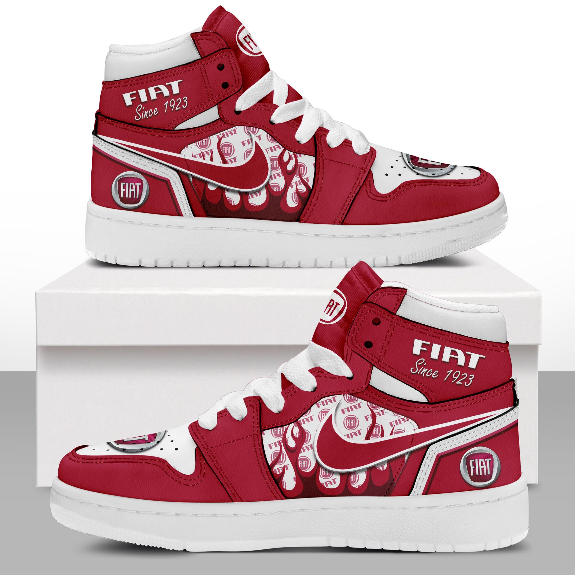 JWFancy Fiat AJ1 High Sneakers Shoes For Men And Women