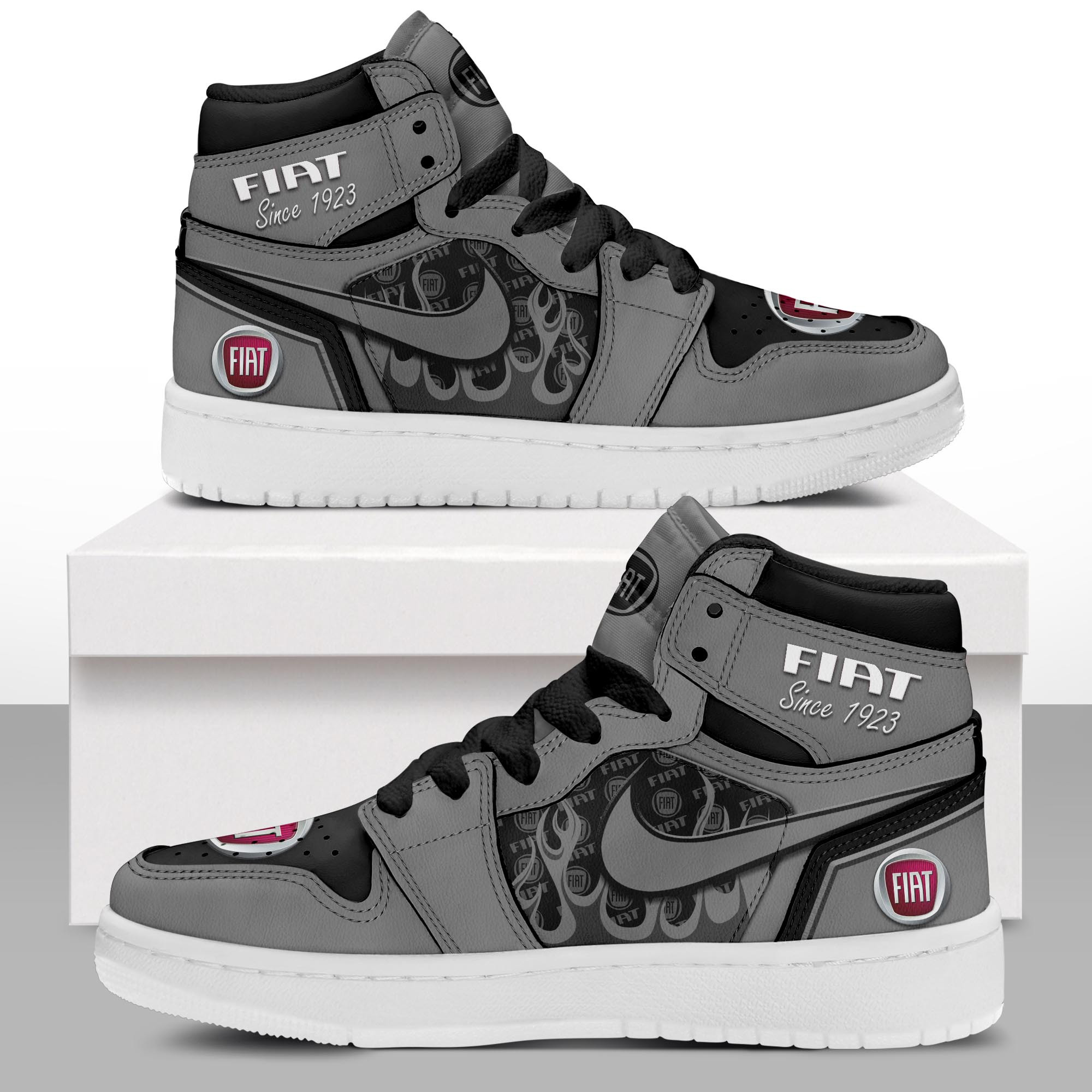 JWFancy Fiat AJ1 High Sneakers Shoes For Men And Women