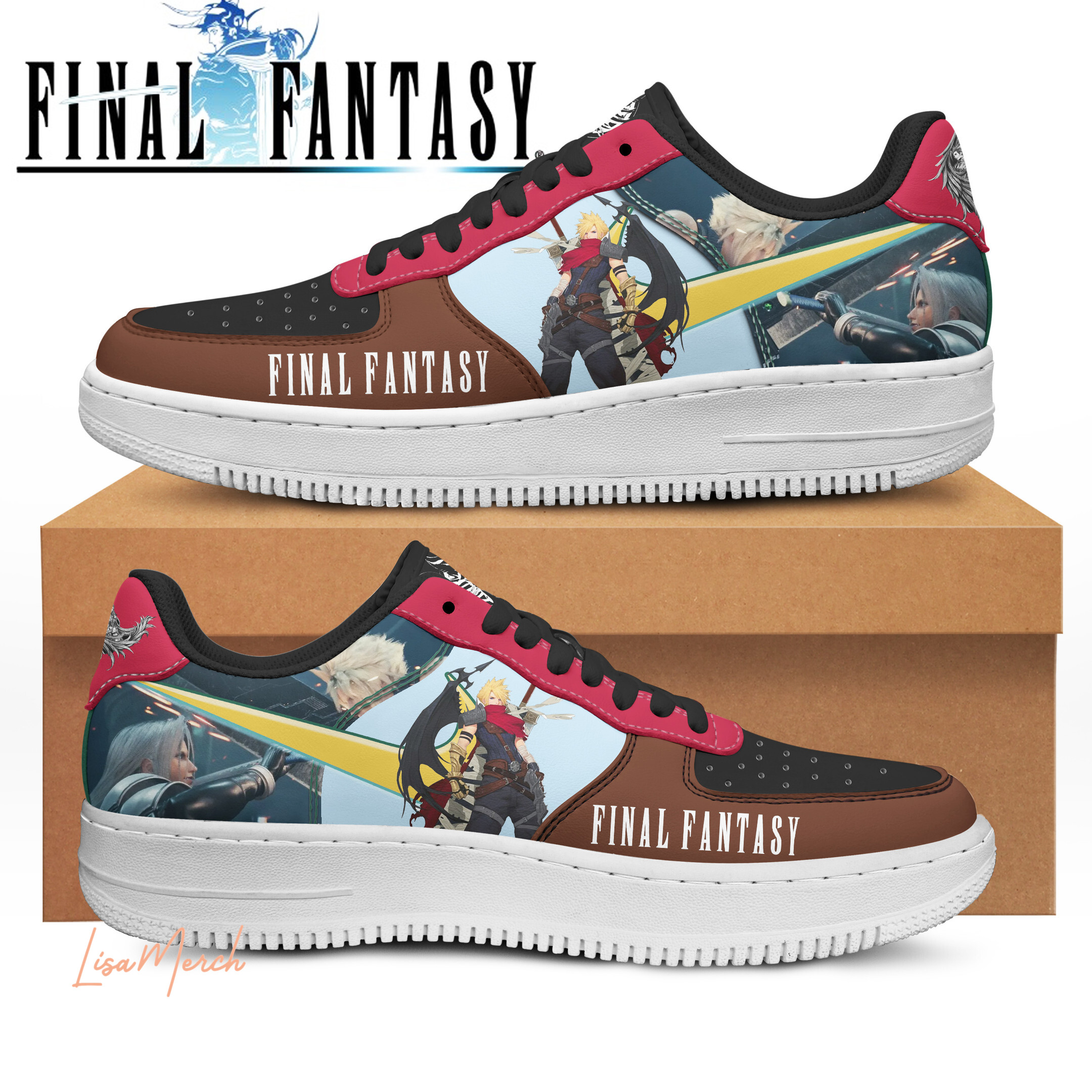 JWFancy Final Fantasy Air Low-Top Sneakers Shoes For Men And Women