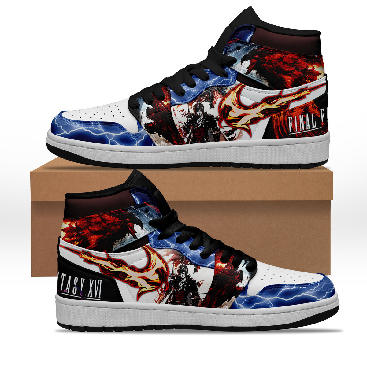 JWFancy Final Fantasy AJ1 High Sneakers Shoes For Men And Women