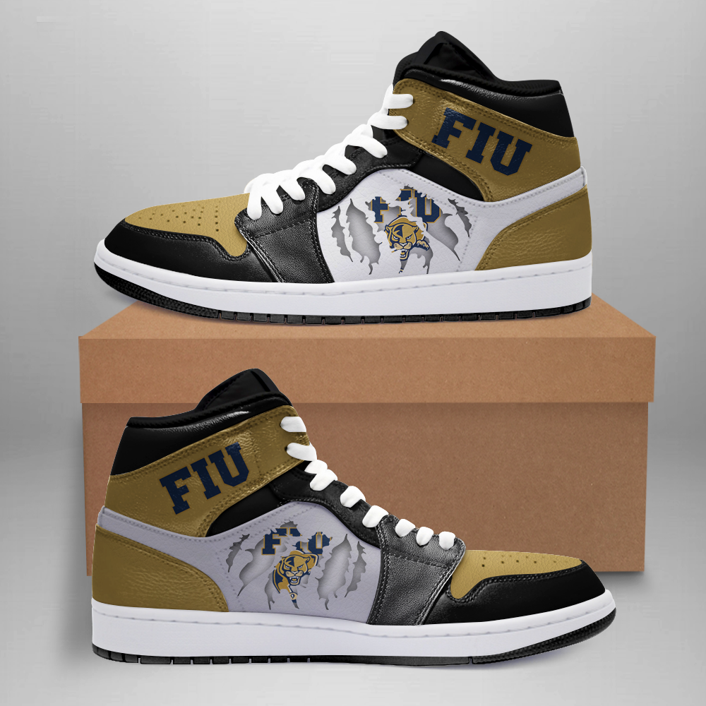 JWFancy FIU Panthers AJ1 High Sneakers Shoes For Men And Women