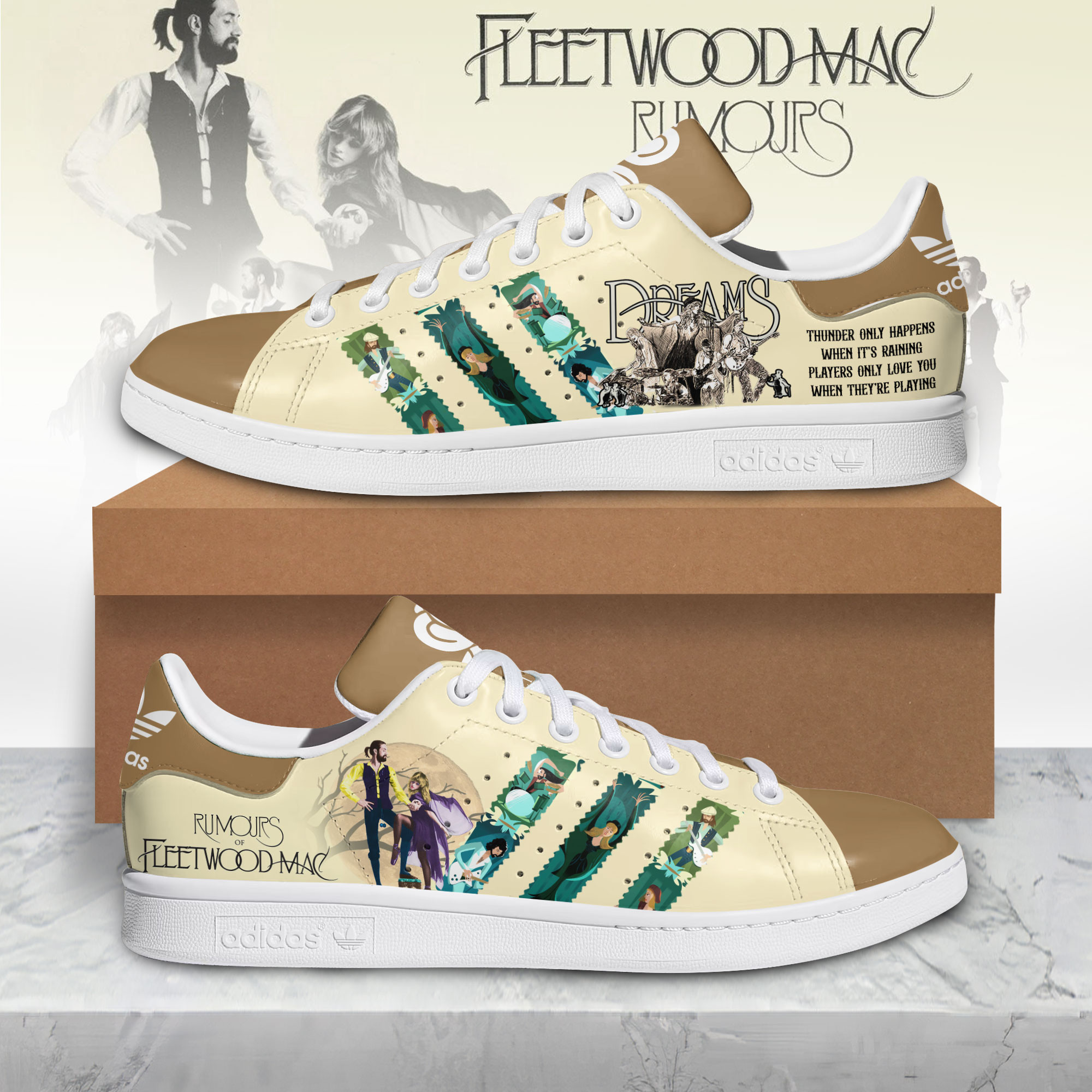 JWFancy Fleetwood Mac Skate Stan Shoes Sneakes For Men And Women