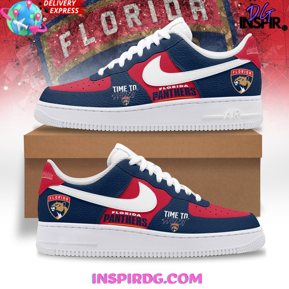 JWFancy Floria Panthers Time To Hunt Air Low-Top Sneakers Shoes For Men And Women