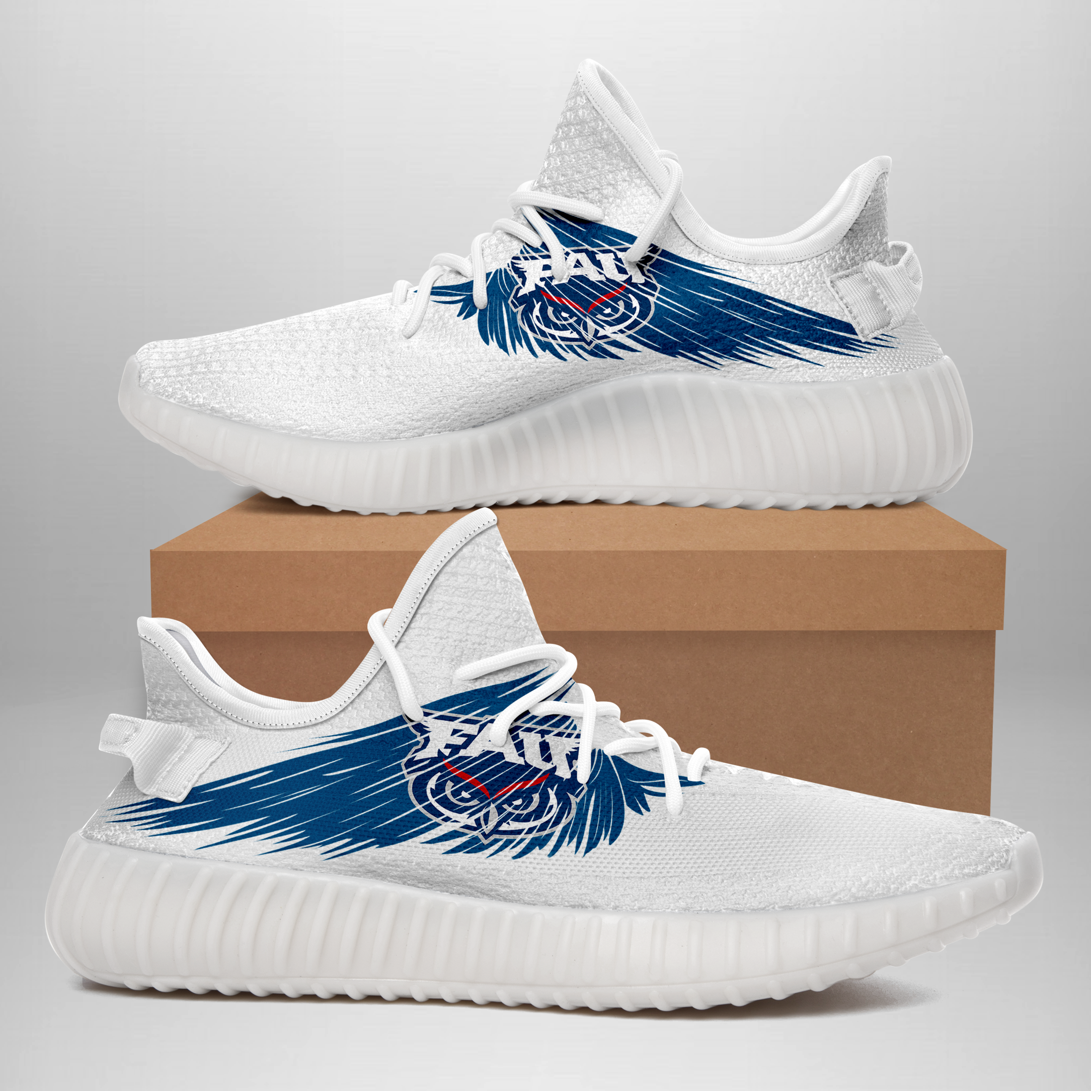 JWFancy Florida Atlantic Owls Yeezy Boost Shoes For Men And Women