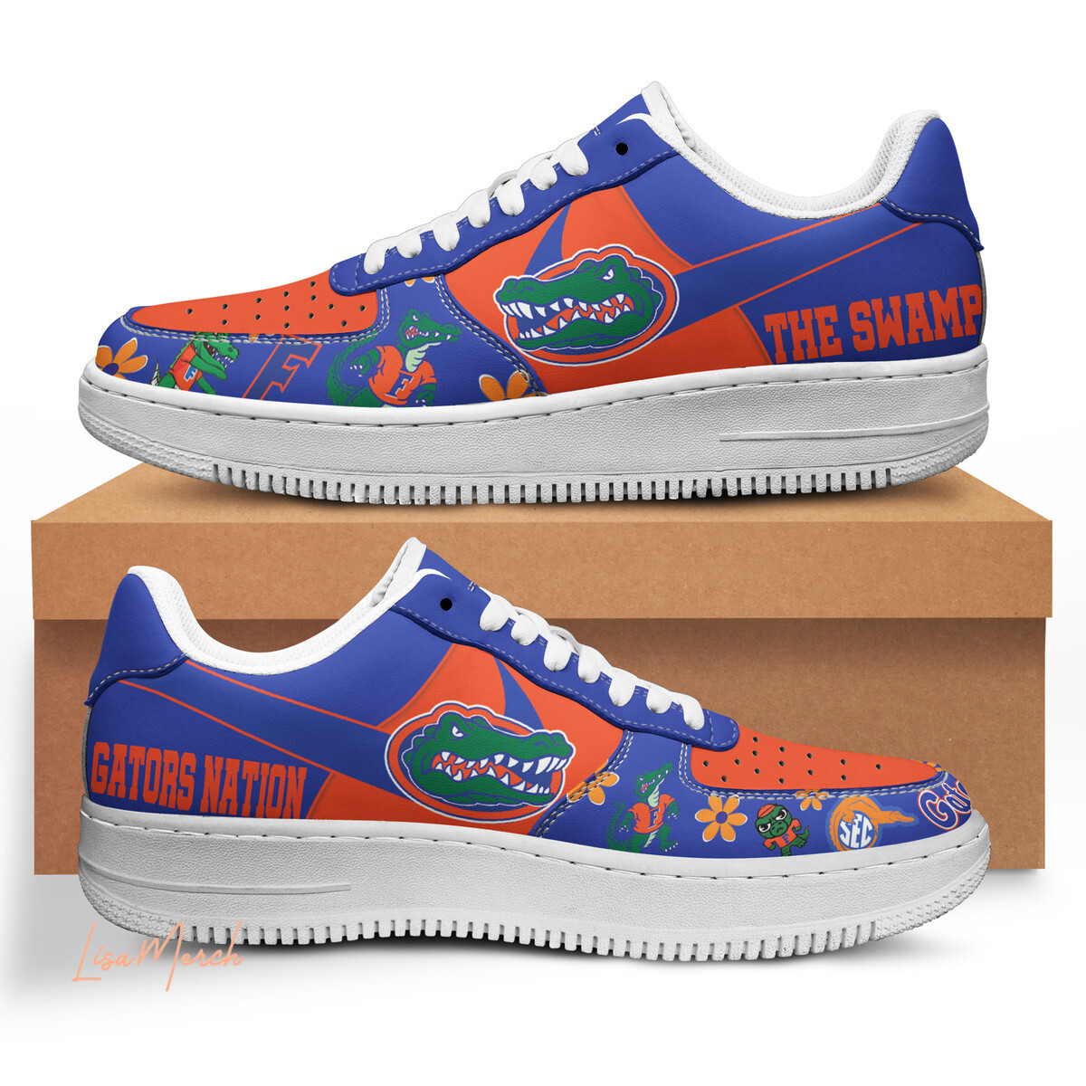 JWFancy Florida Gators Air Low-Top Sneakers Shoes For Men And Women