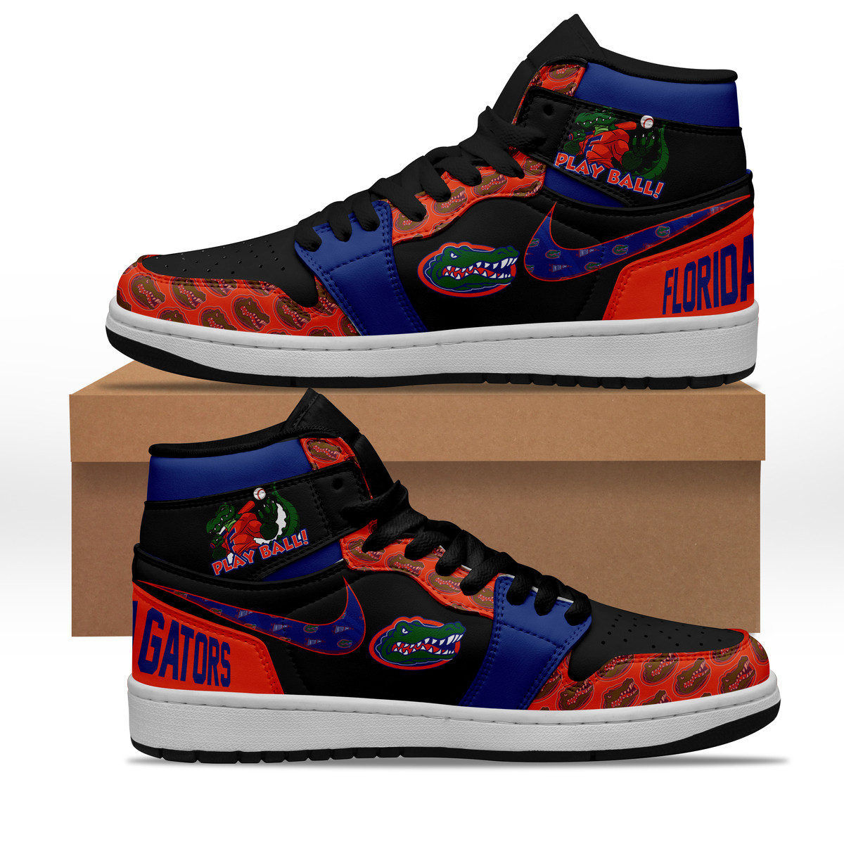 JWFancy Florida Gators AJ1 High Sneakers Shoes For Men And Women