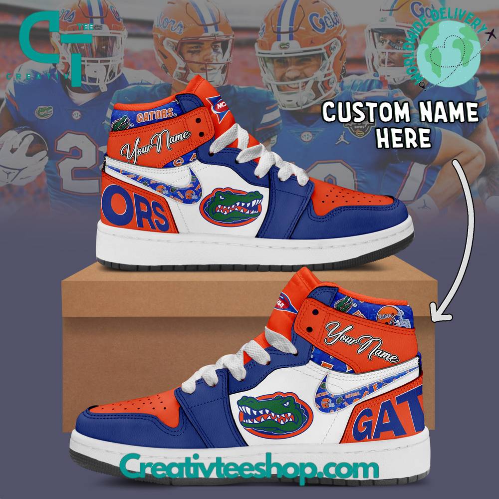 JWFancy Florida Gators AJ1 High Sneakers Shoes For Men And Women