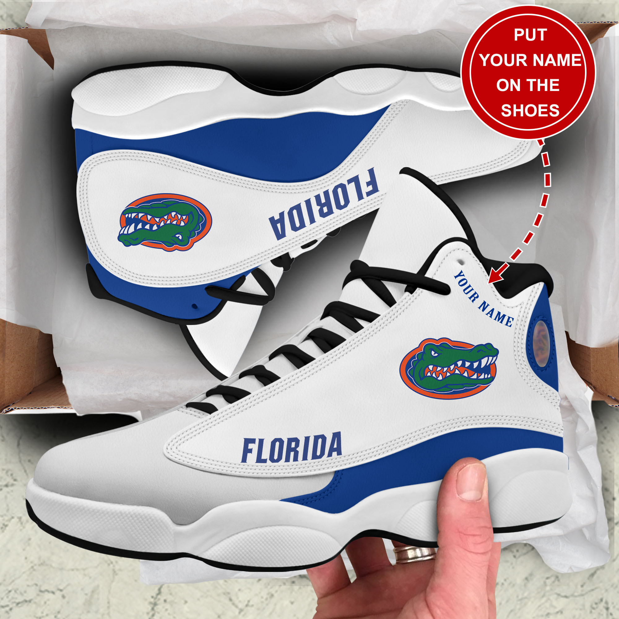JWFancy Florida Gators AJ13 Sneakers Shoes For Men And Women