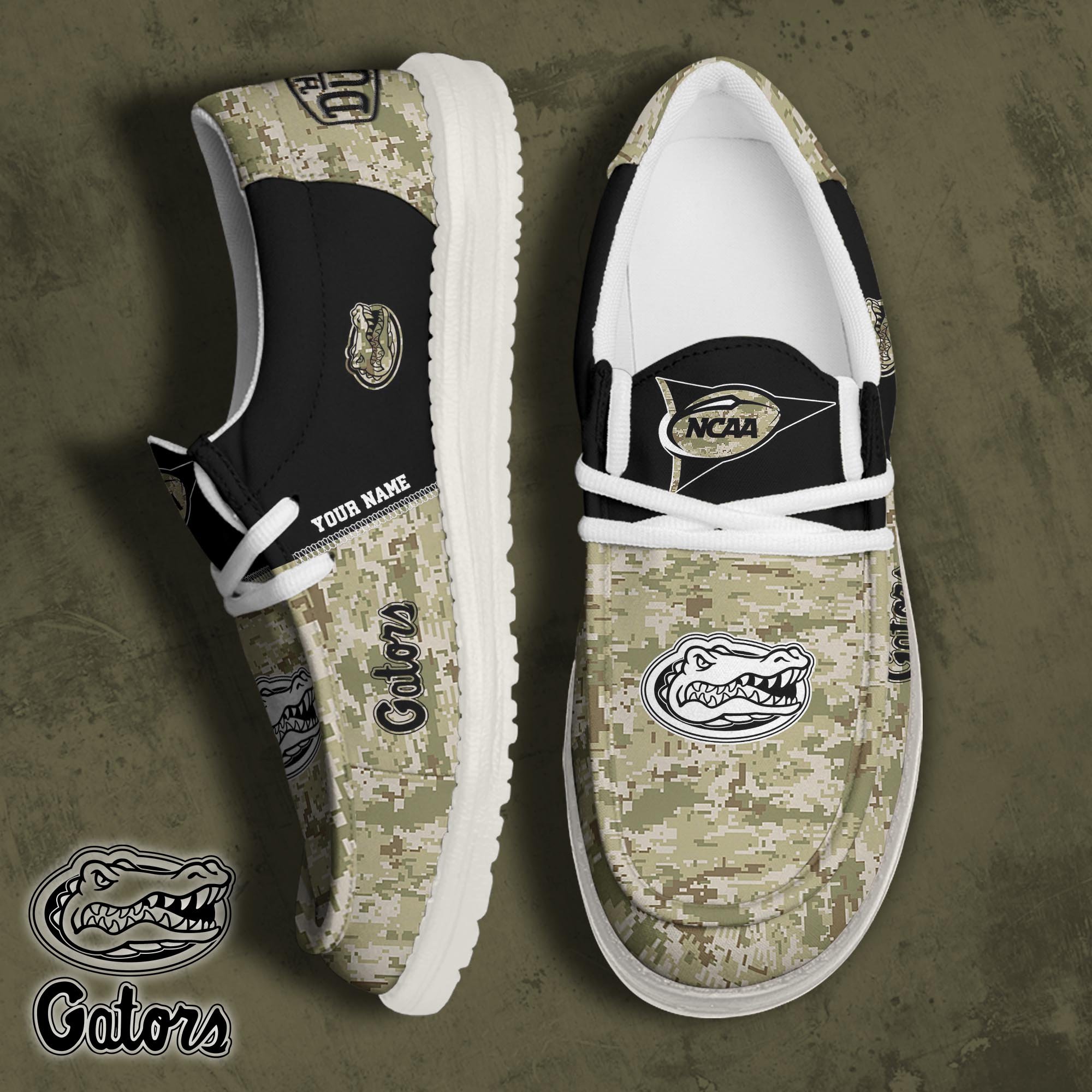 JWFancy Florida Gators Hey Dude Shoes Wally Men's Lace Up Loafers Comfortable For Men And Women