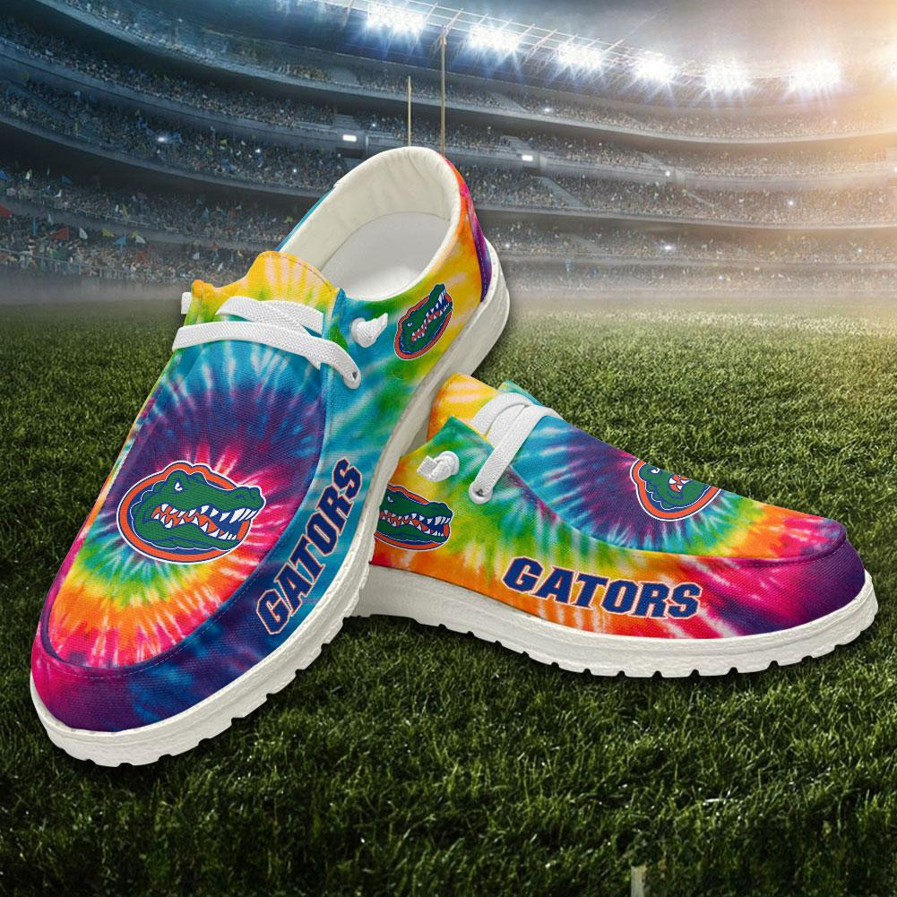 JWFancy Florida Gators Hey Dude Shoes Wally Men's Lace Up Loafers Comfortable For Men And Women