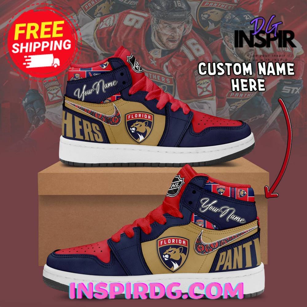 JWFancy Florida Panthers AJ1 High Sneakers Shoes For Men And Women