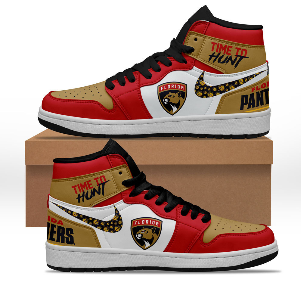 JWFancy Florida Panthers AJ1 High Sneakers Shoes For Men And Women