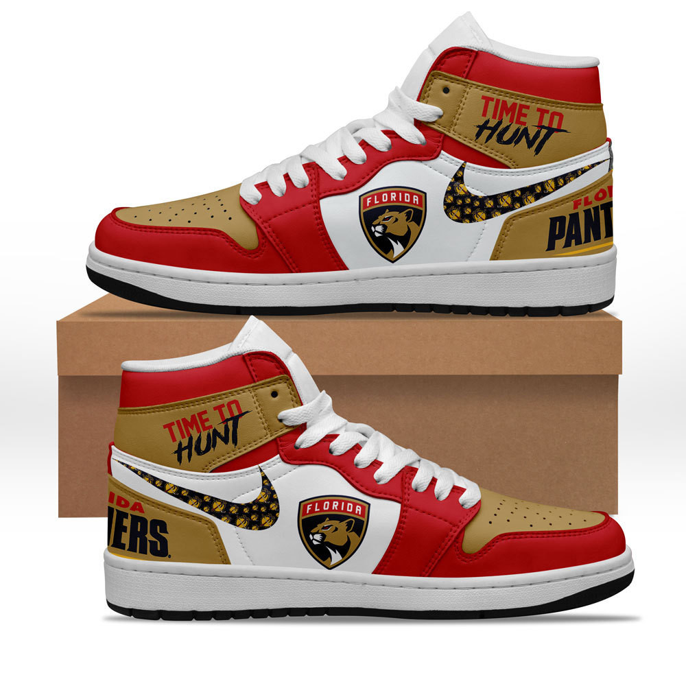 JWFancy Florida Panthers AJ1 High Sneakers Shoes For Men And Women