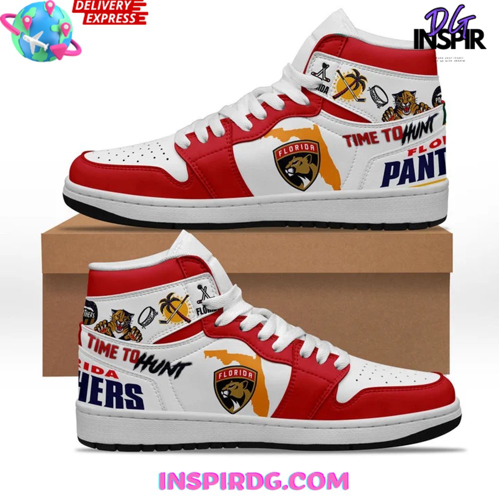 JWFancy Florida Panthers AJ1 High Sneakers Shoes For Men And Women