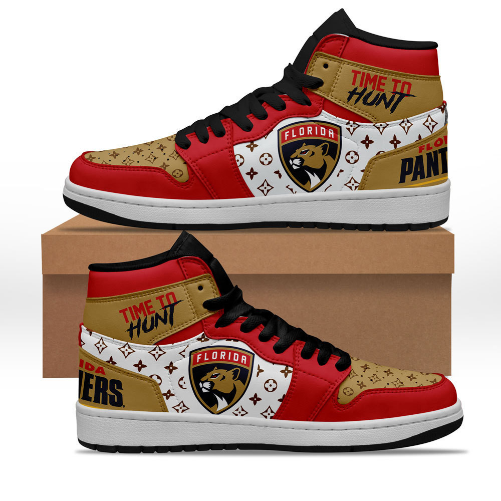JWFancy Florida Panthers AJ1 High Sneakers Shoes For Men And Women