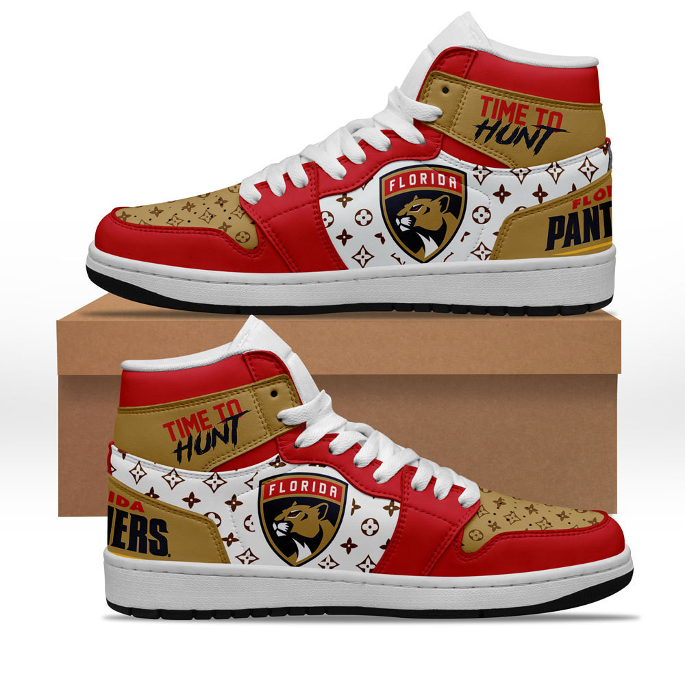 JWFancy Florida Panthers AJ1 High Sneakers Shoes For Men And Women