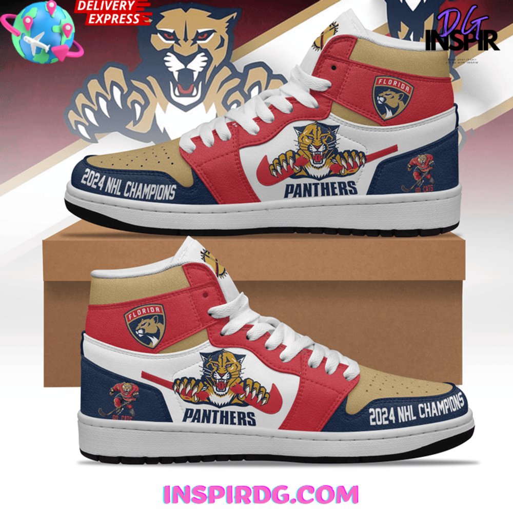 JWFancy Florida Panthers AJ1 High Sneakers Shoes For Men And Women