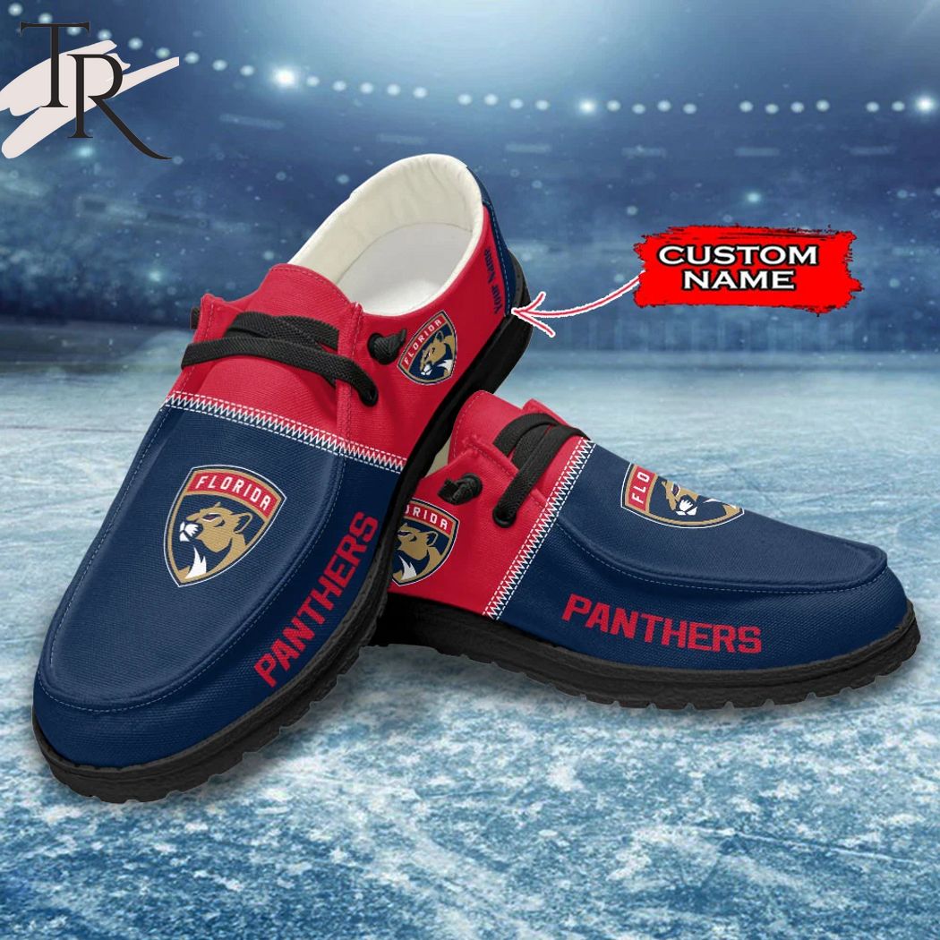 JWFancy Florida Panthers Hey Dude Shoes Wally Men's Lace Up Loafers Comfortable For Men And Women
