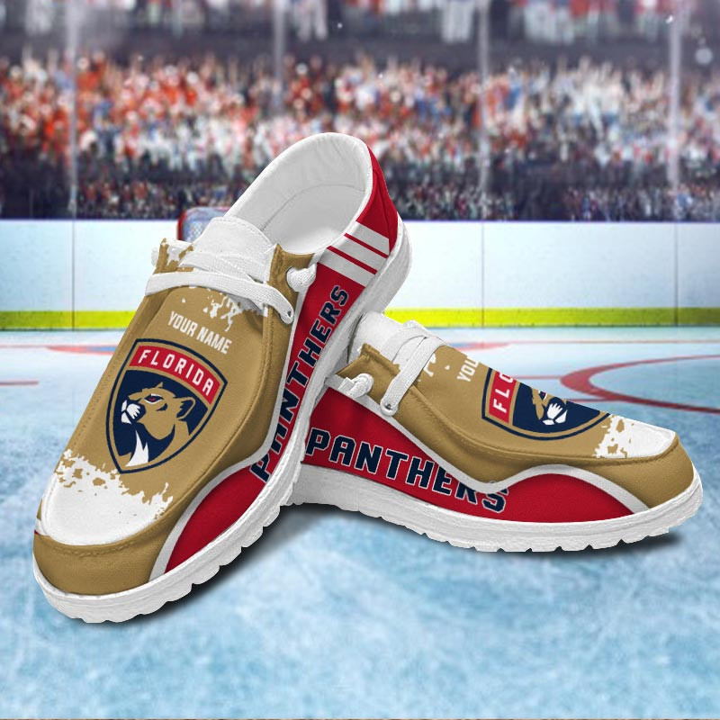 JWFancy Florida Panthers Hey Dude Shoes Wally Men's Lace Up Loafers Comfortable For Men And Women