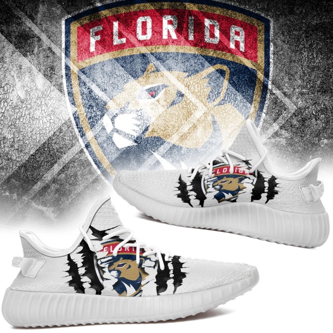 JWFancy Florida Panthers Yeezy Boost Shoes For Men And Women