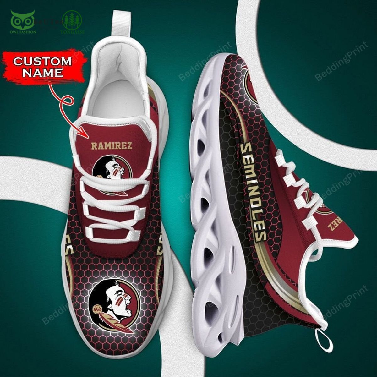 JWFancy Florida State Seminoles Max Soul Shoes Sneakers For Men And Women
