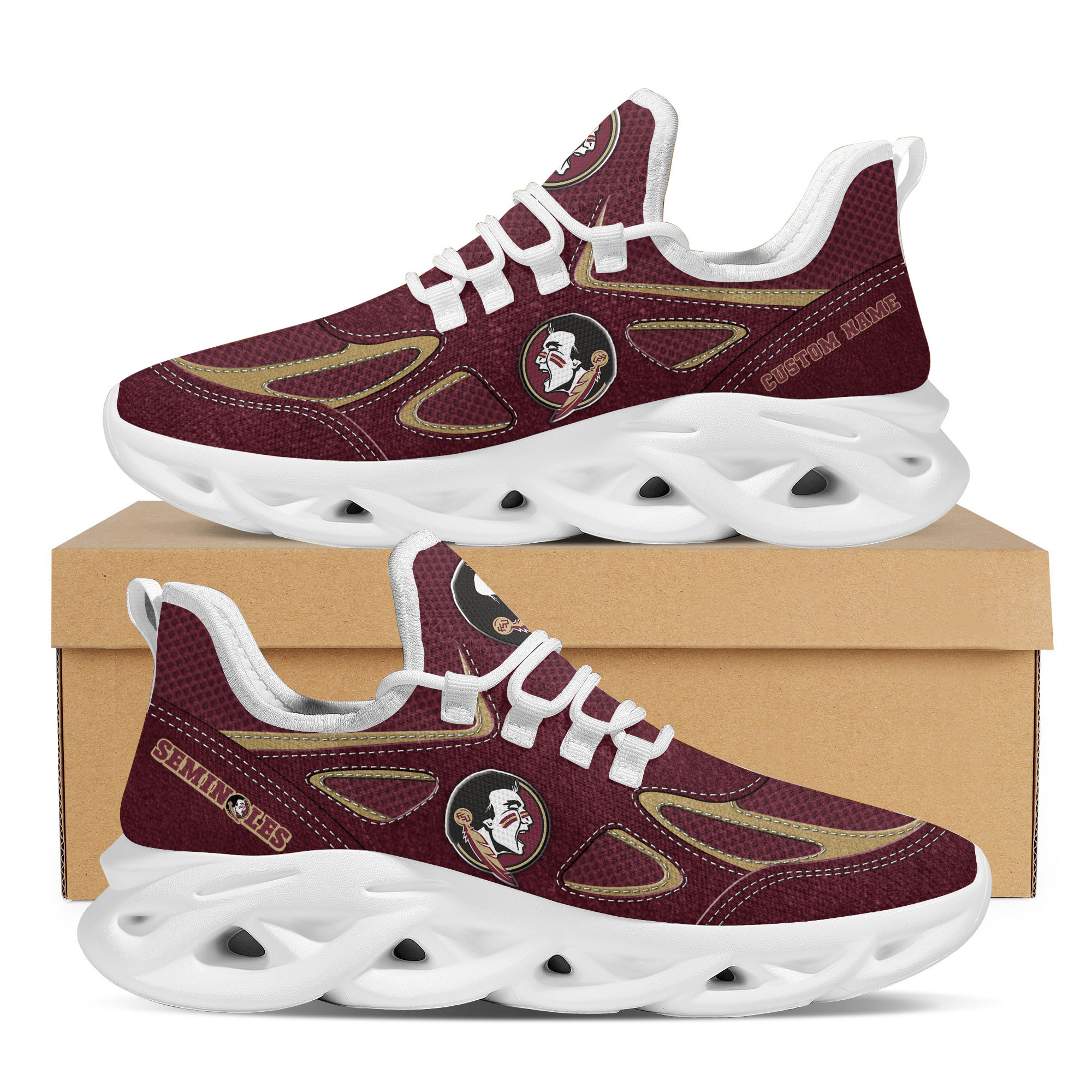 JWFancy Florida State Seminoles Max Soul Shoes Sneakers For Men And Women