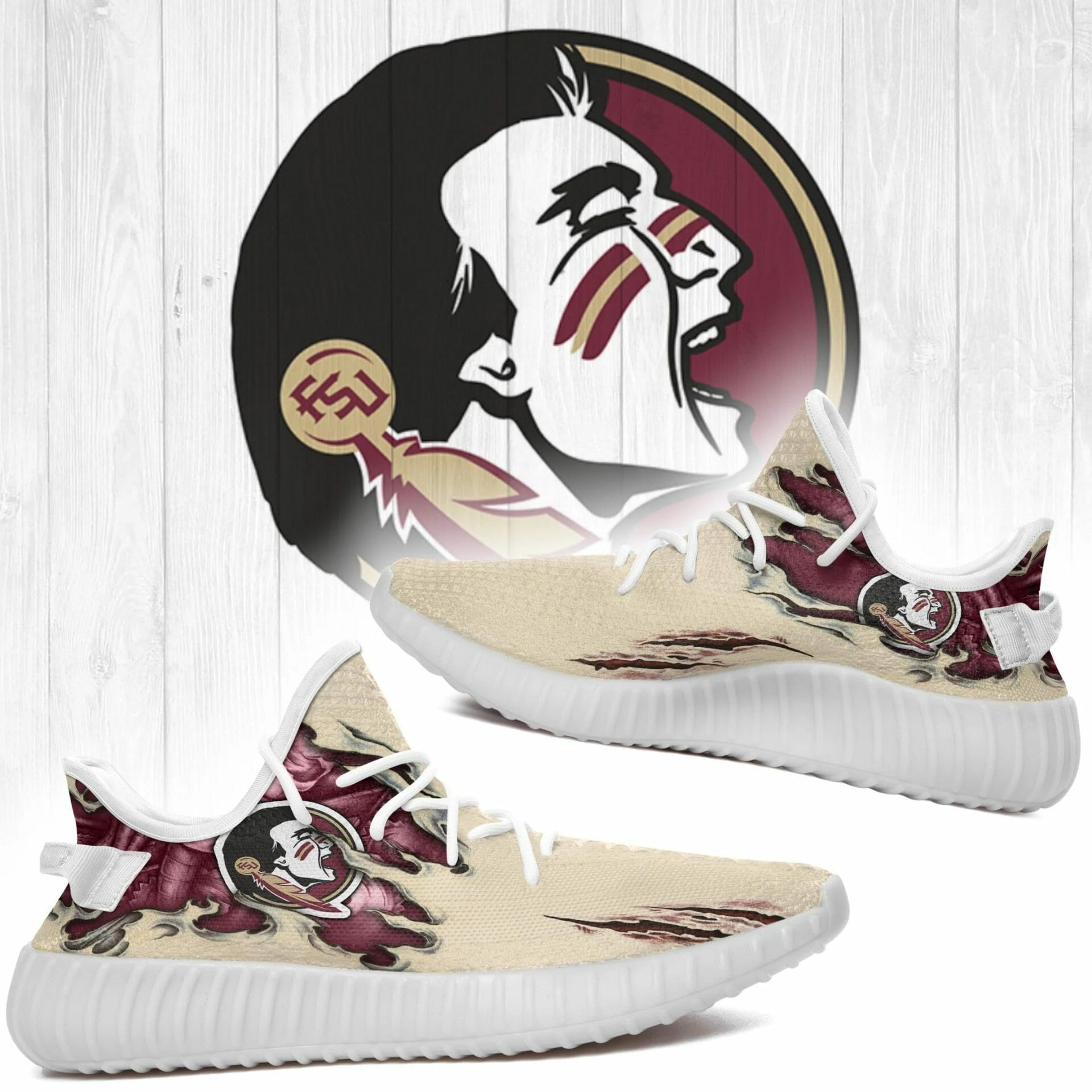 JWFancy Florida State Seminoles Yeezy Boost Shoes For Men And Women