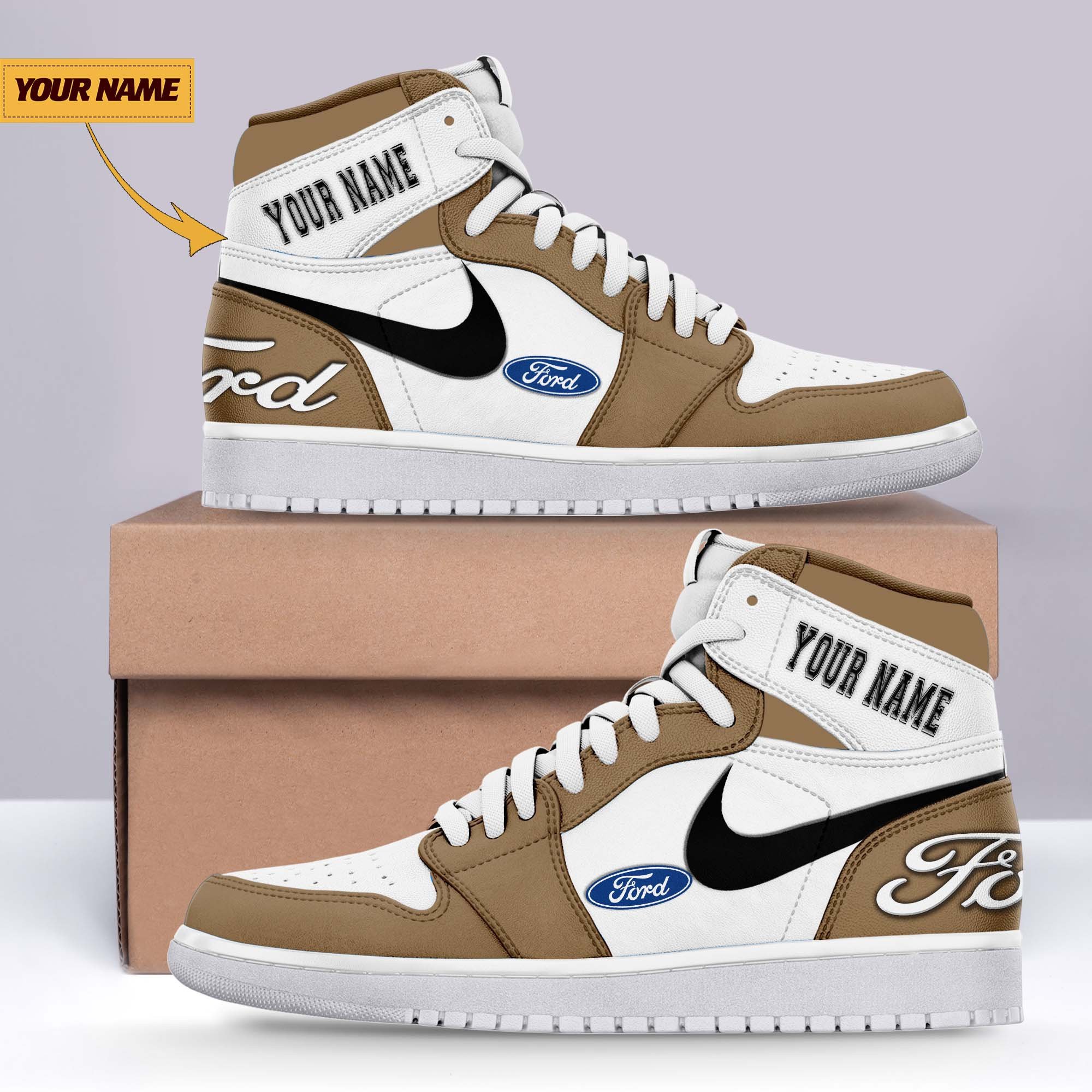 JWFancy Ford AJ1 High Sneakers Shoes For Men And Women