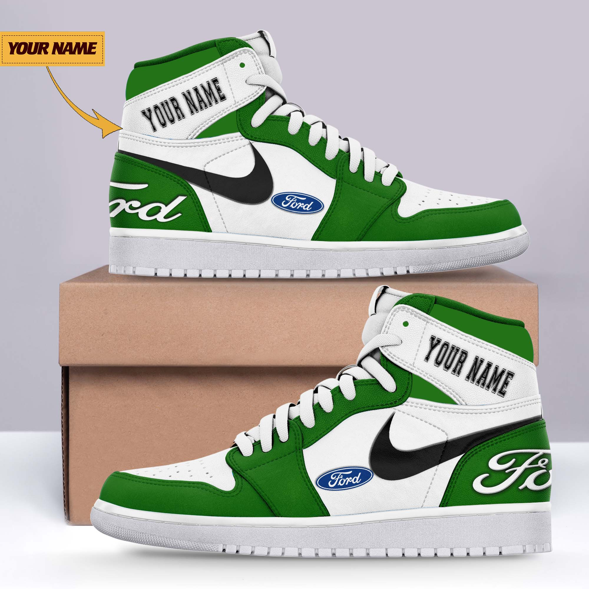 JWFancy Ford AJ1 High Sneakers Shoes For Men And Women