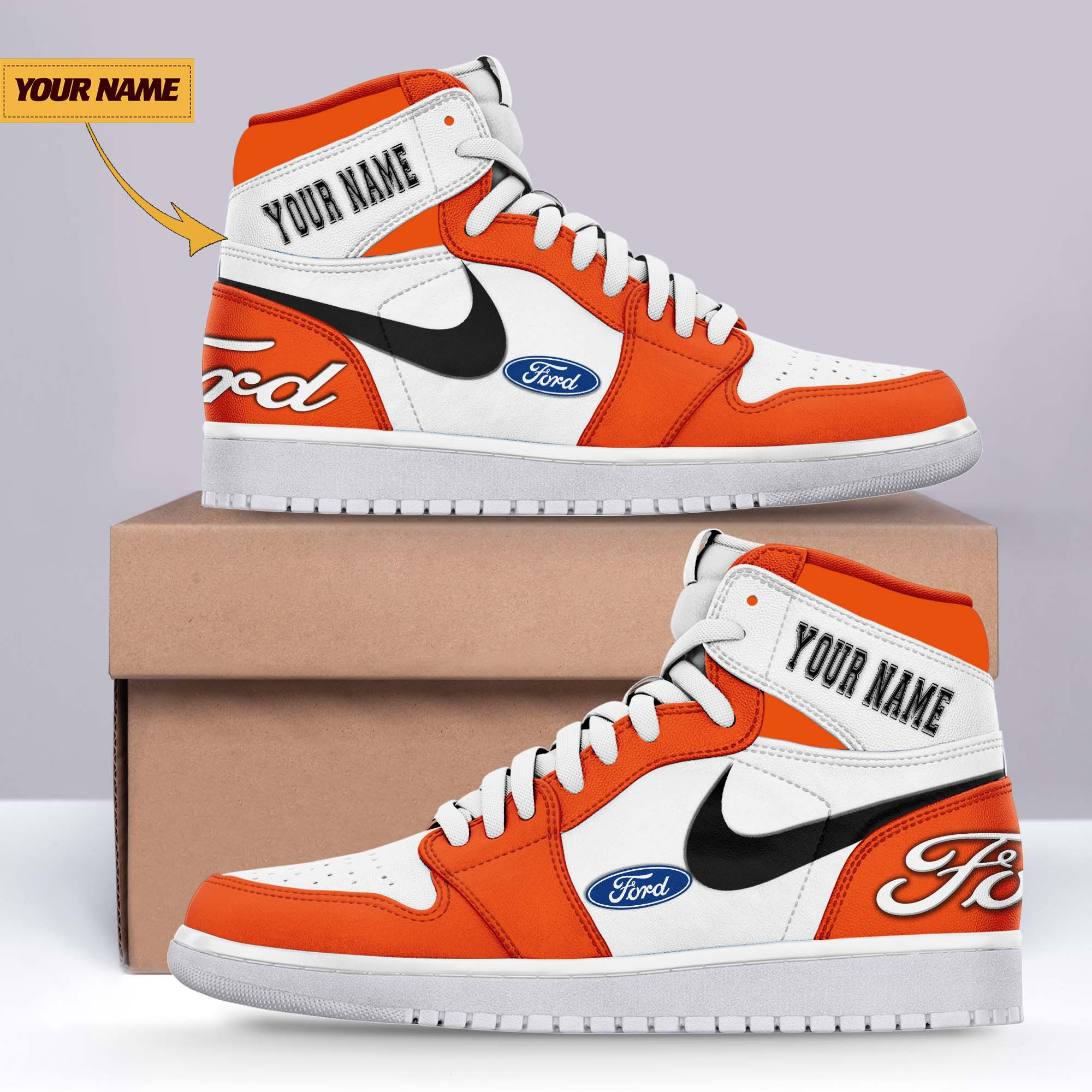 JWFancy Ford AJ1 High Sneakers Shoes For Men And Women