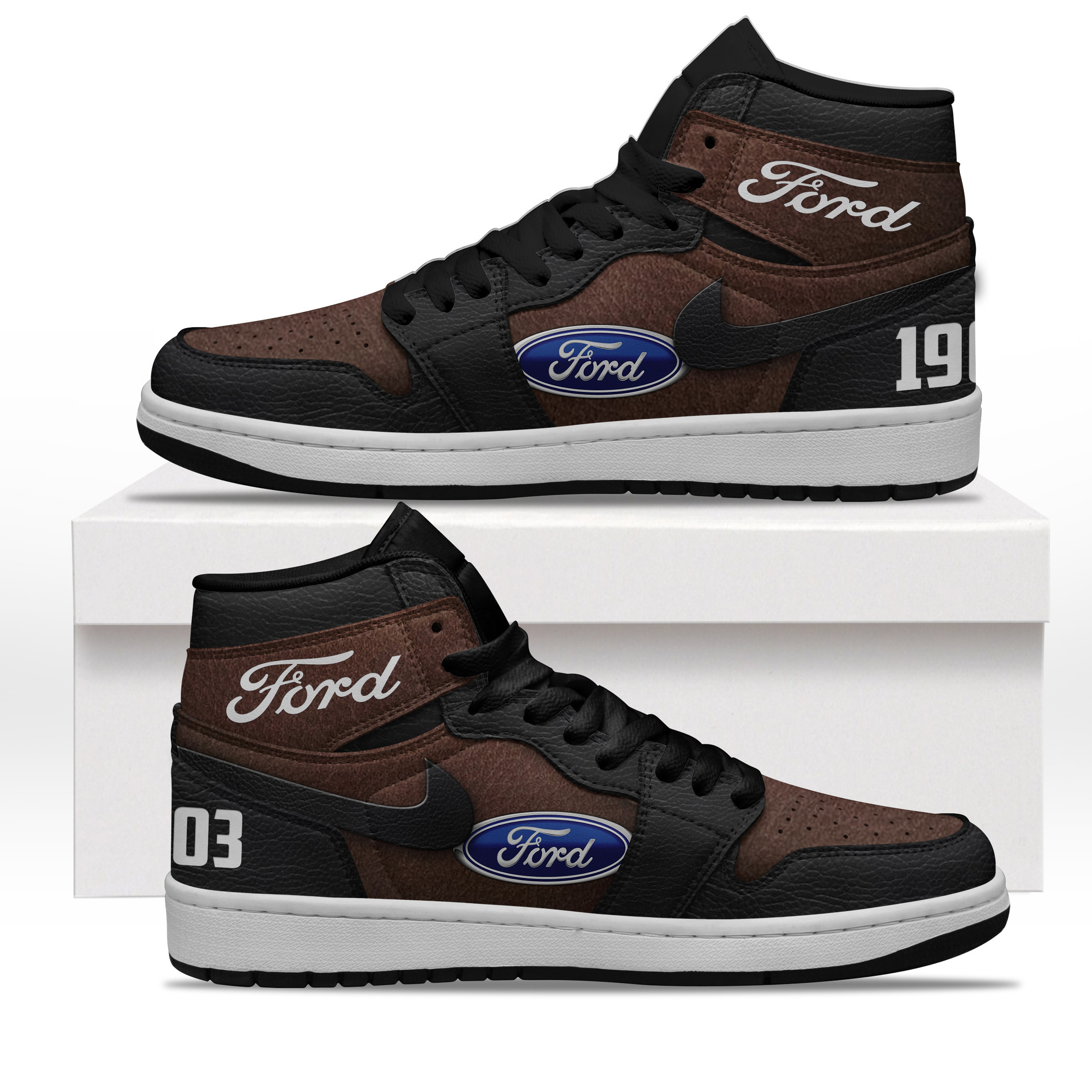 JWFancy Ford High Sneakers Shoes For Men And Women