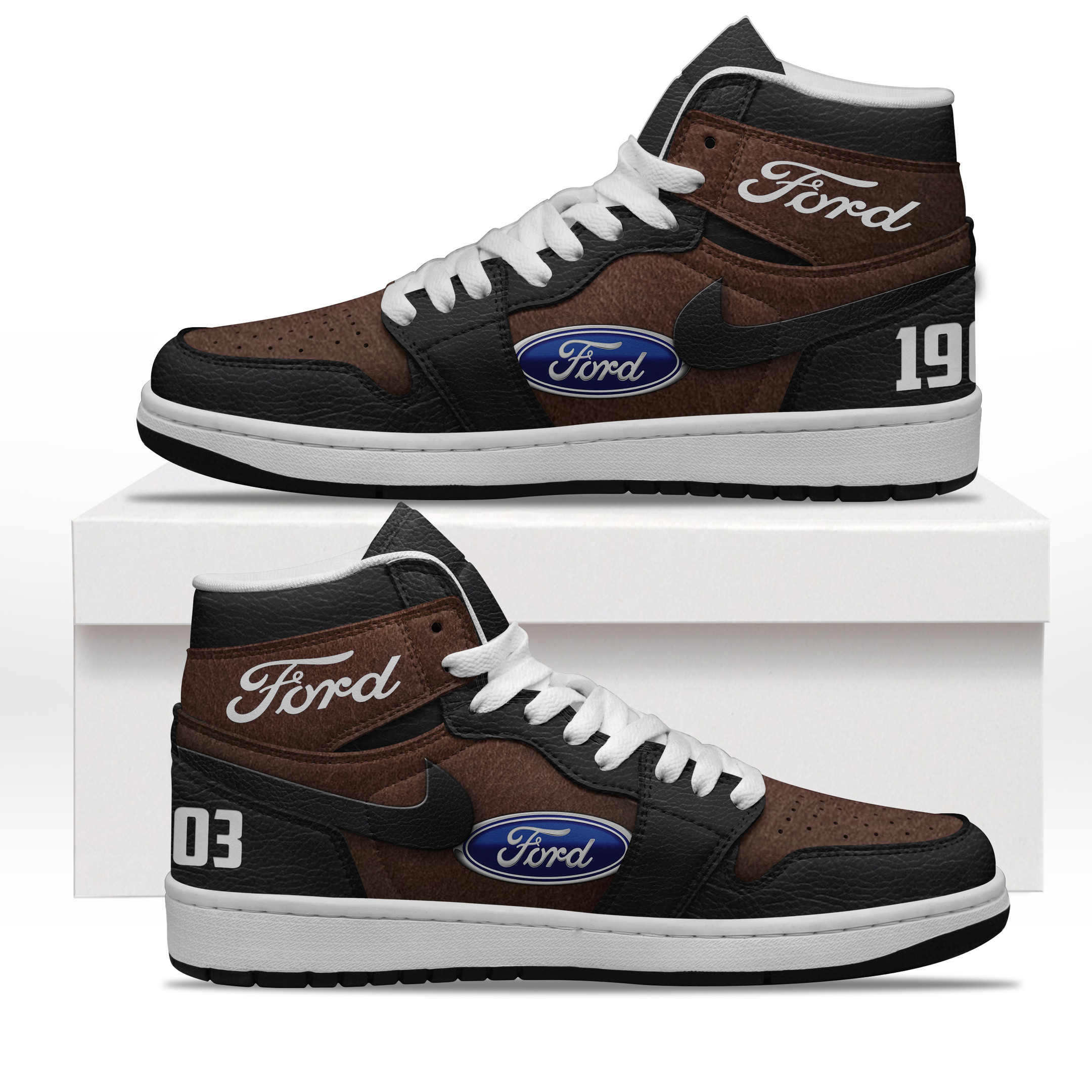 JWFancy Ford High Sneakers Shoes For Men And Women
