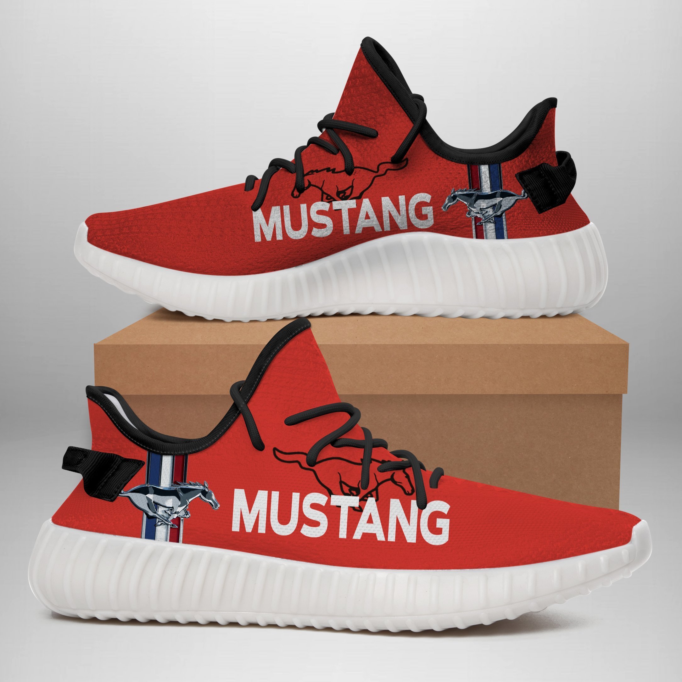JWFancy Ford Mustang Yeezy Boost Shoes For Men And Women