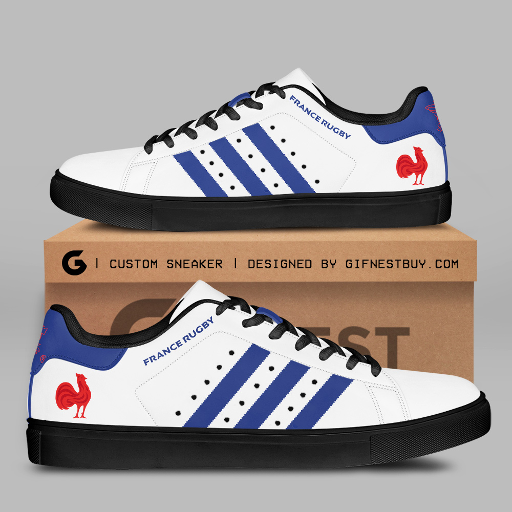 JWFancy France National Rugby Union Team Skate Stan Shoes Sneakes For Men And Women