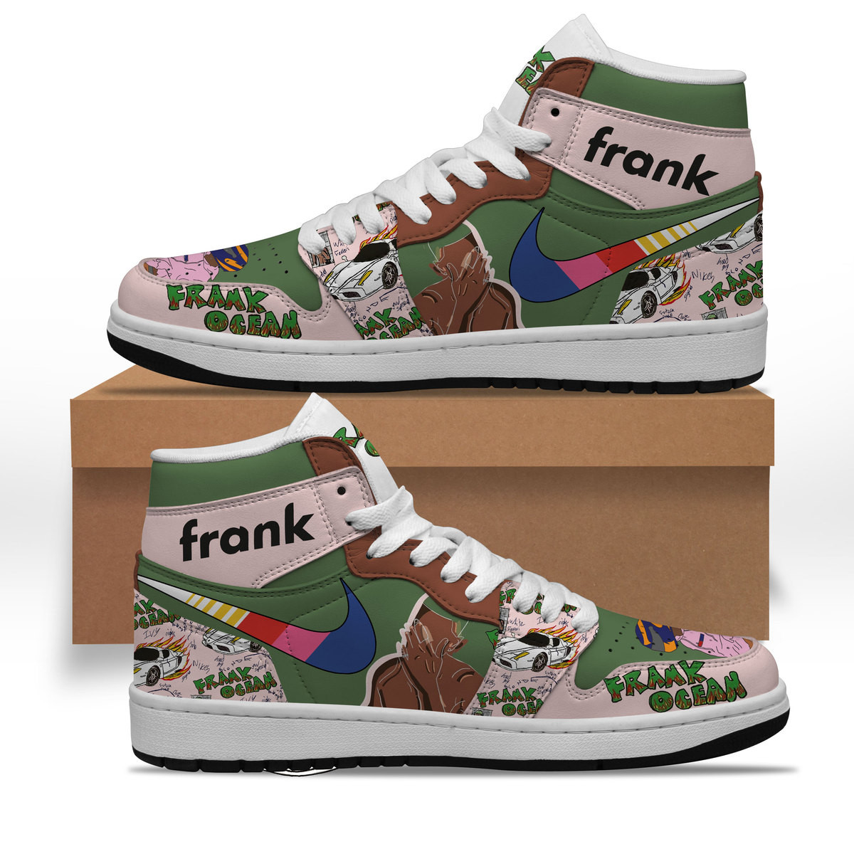 JWFancy Frank Ocean AJ1 High Sneakers Shoes For Men And Women
