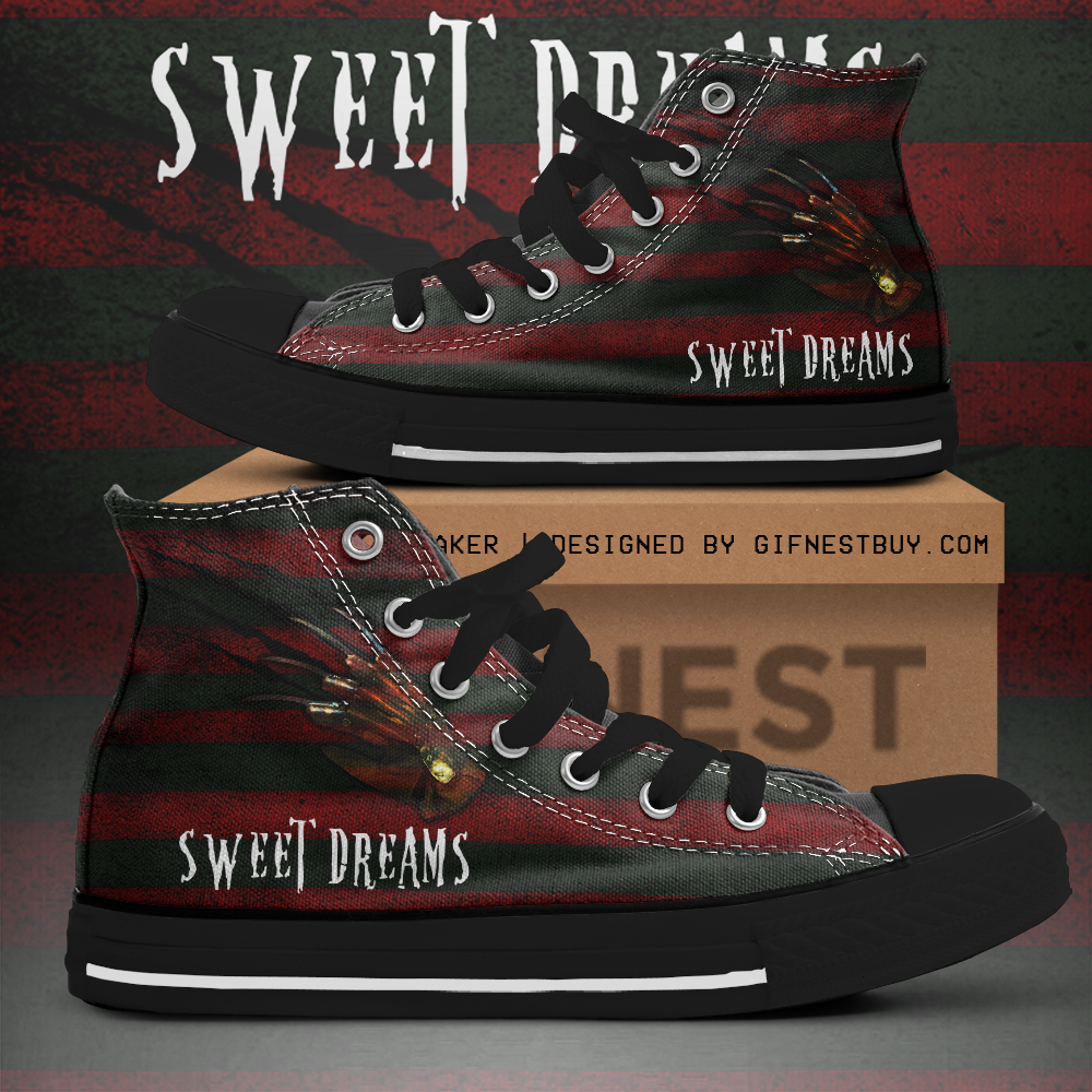 JWFancy Freddy Krueger High Top Canvas Sneakers Shoes For Men And Women
