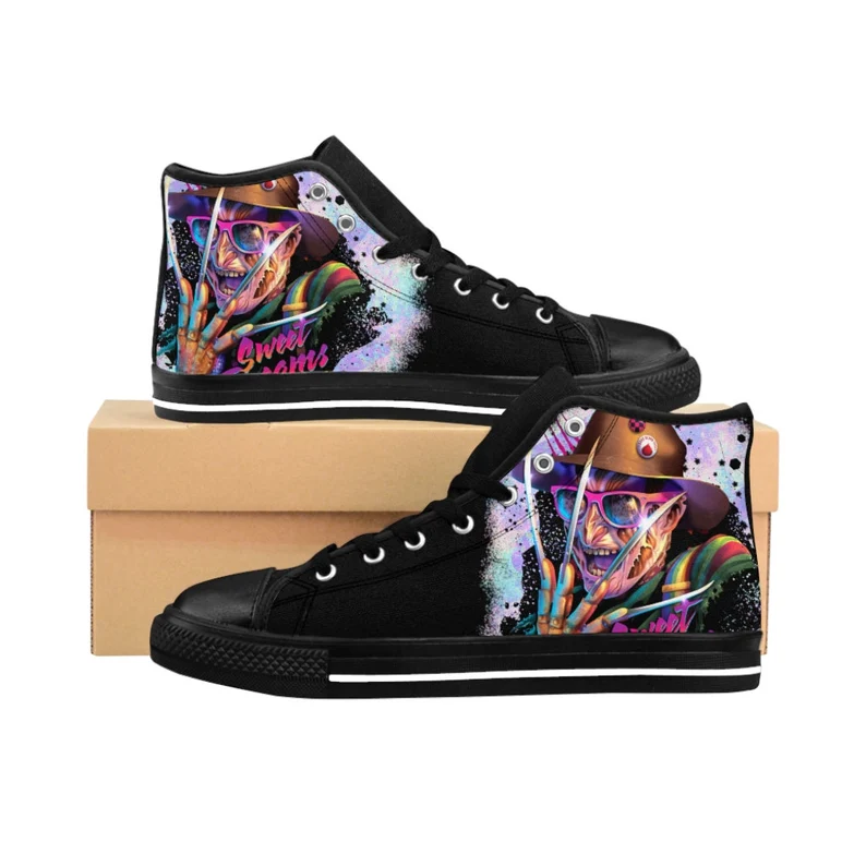 JWFancy Freddy Krueger High Top Canvas Sneakers Shoes For Men And Women