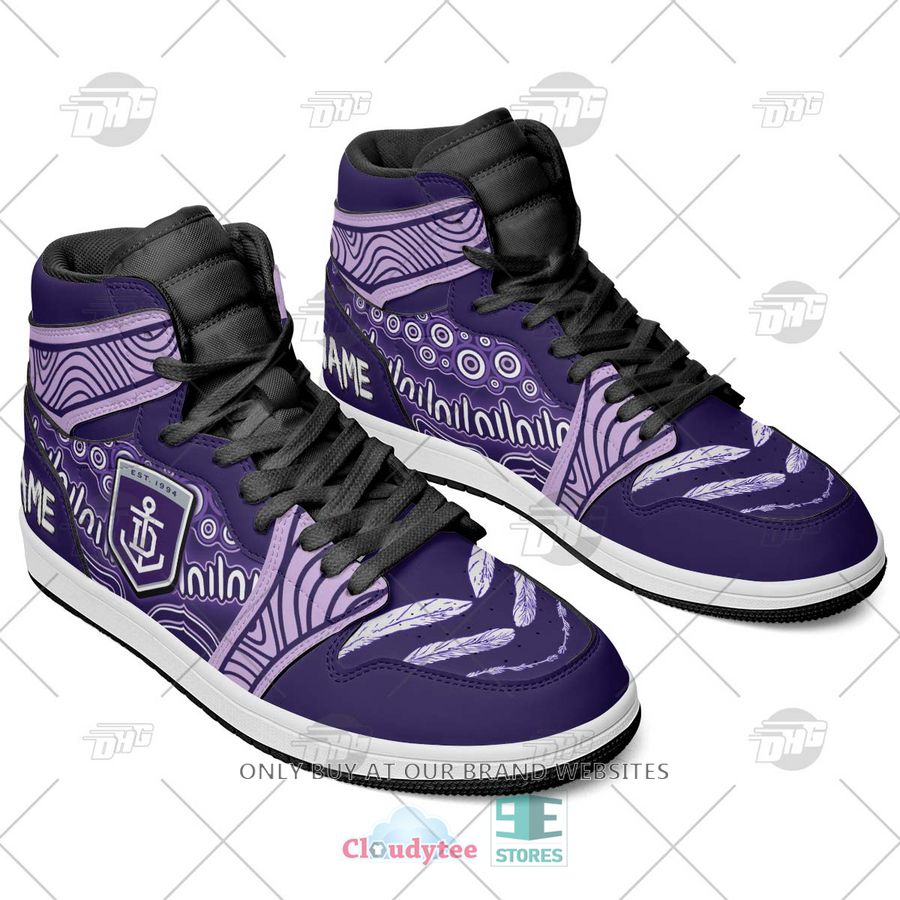 JWFancy Fremantle Dockers AFL AJ1 High Sneakers Shoes For Men And Women