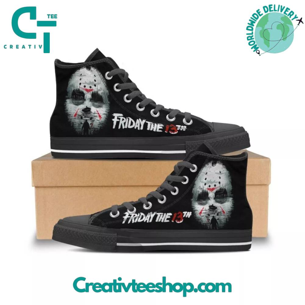 JWFancy Friday the 13th High Top Canvas Sneakers Shoes For Men And Women