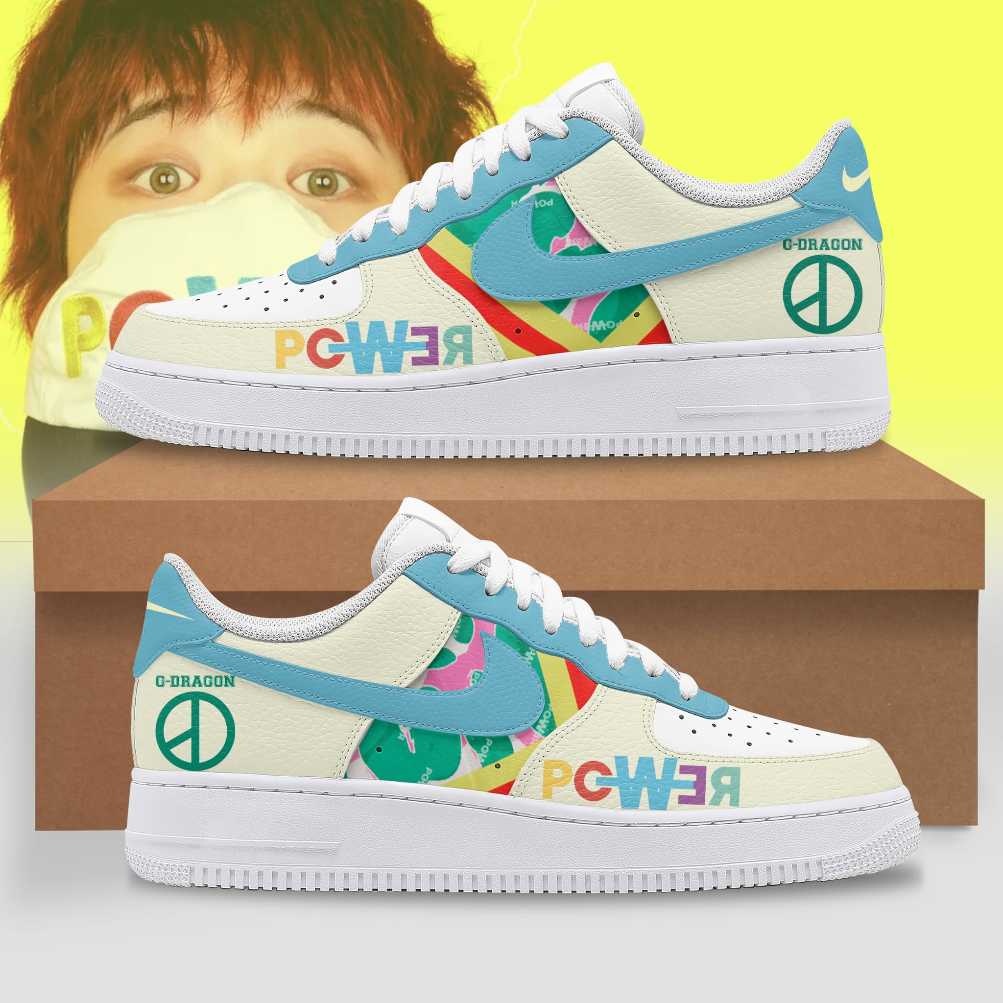 JWFancy G-Dragon Air Low-Top Sneakers Shoes For Men And Women